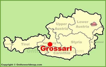 Grossarl Location Map