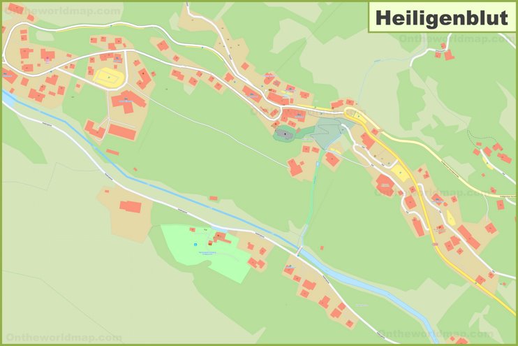 Detailed map of Heiligenblut