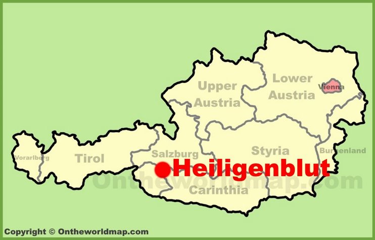 Heiligenblut location on the Austria Map
