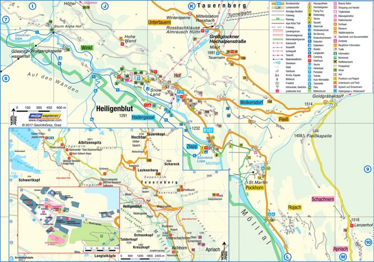 Heiligenblut tourist map