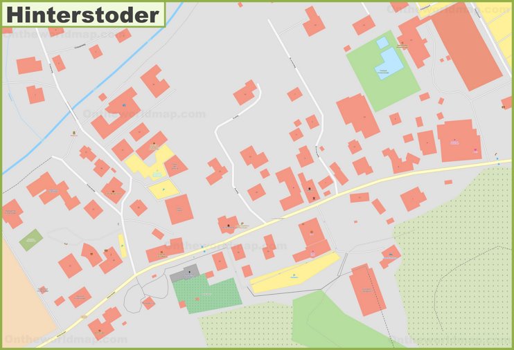 Detailed map of Hinterstoder