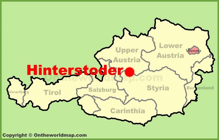 Hinterstoder location on the Austria Map