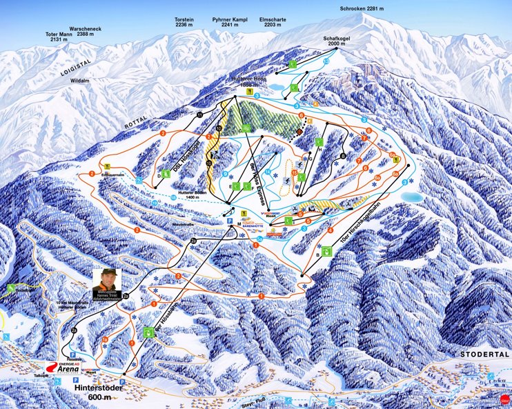 Hinterstoder ski map