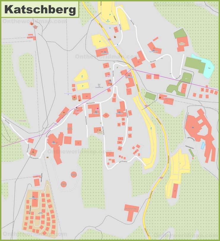 Detailed map of Katschberg