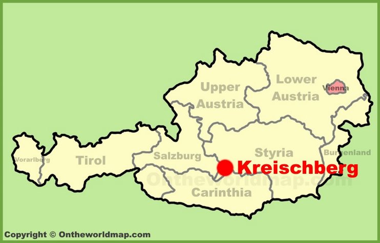 Kreischberg location on the Austria Map