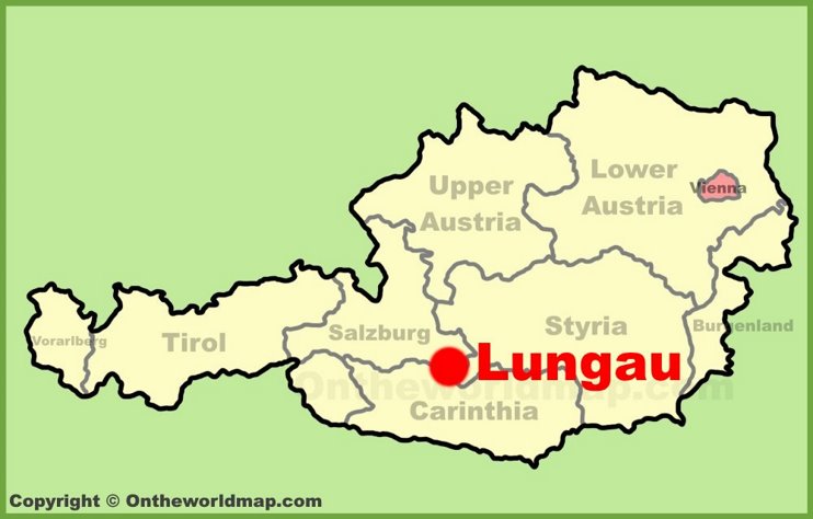 Lungau location on the Austria Map