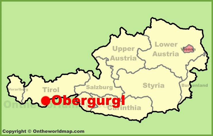 Obergurgl location on the Austria Map