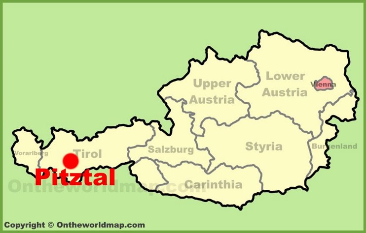 Pitztal location on the Austria Map