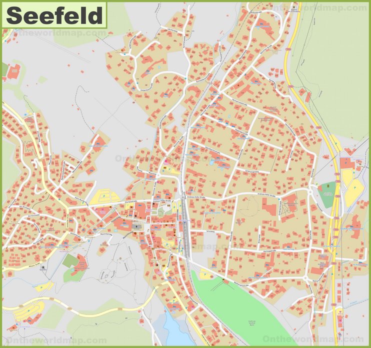 Detailed map of Seefeld