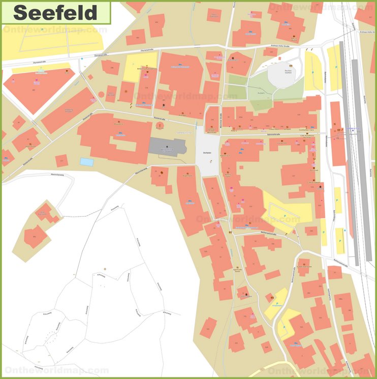 Seefeld city center map