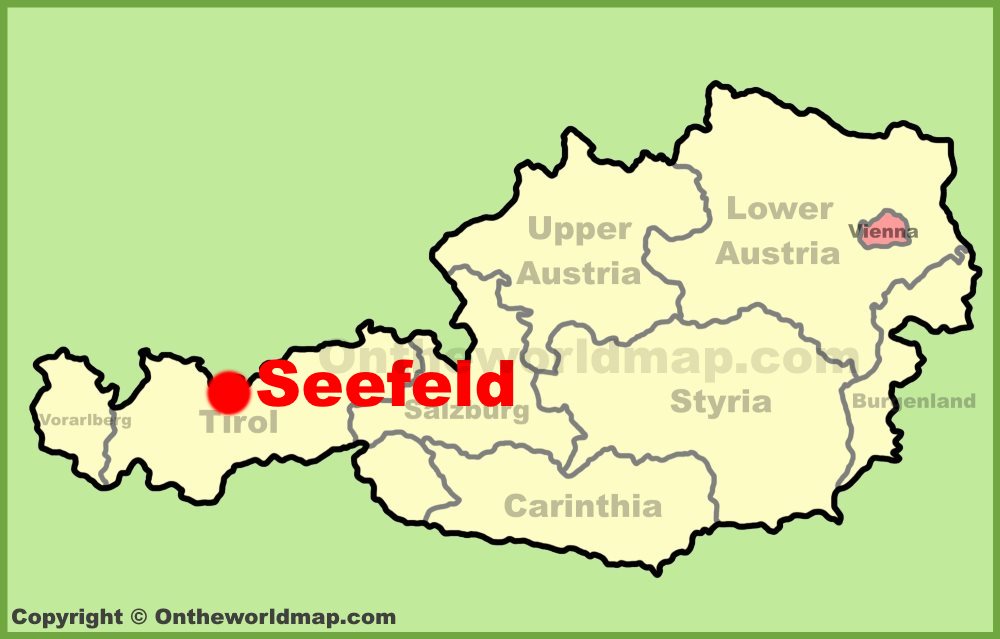 Seefeld location on the Austria Map