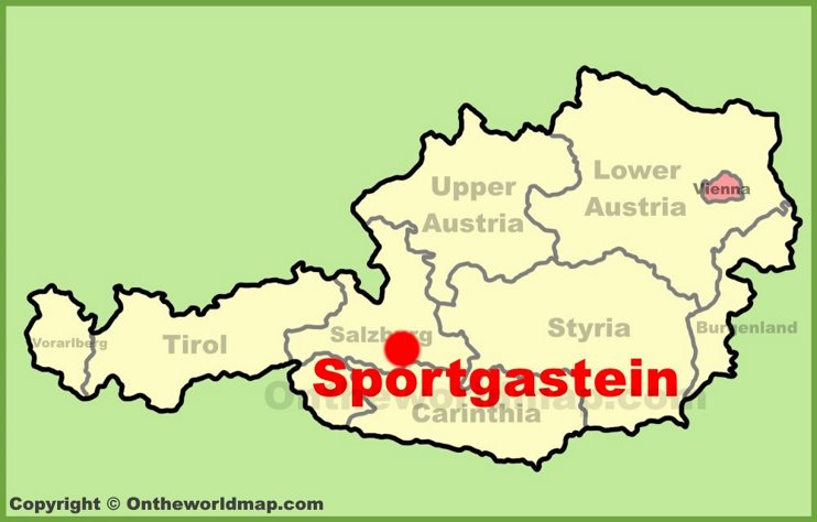 Sportgastein location on the Austria Map