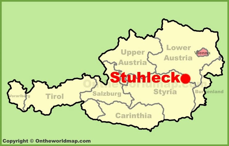 Stuhleck location on the Austria Map