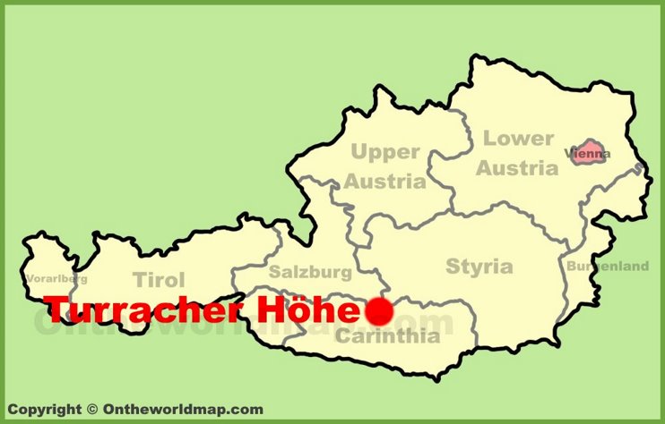 Turracher Höhe location on the Austria Map