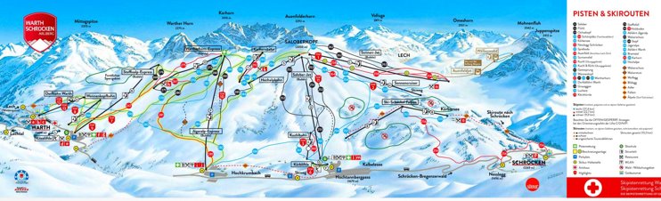 Warth ski map