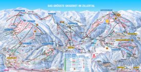 Zillertal ski map