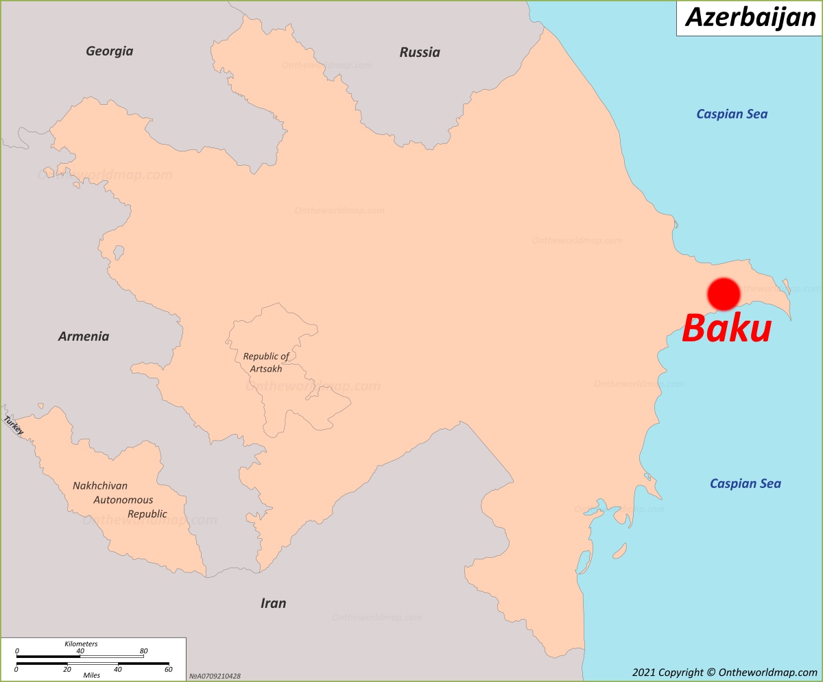 Baku Location Map