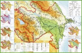 Map of mining resources in Azerbaijan