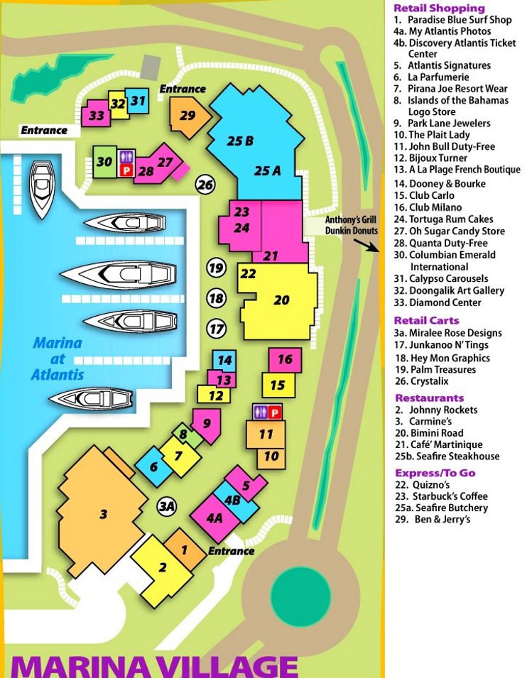 Marina Village Map