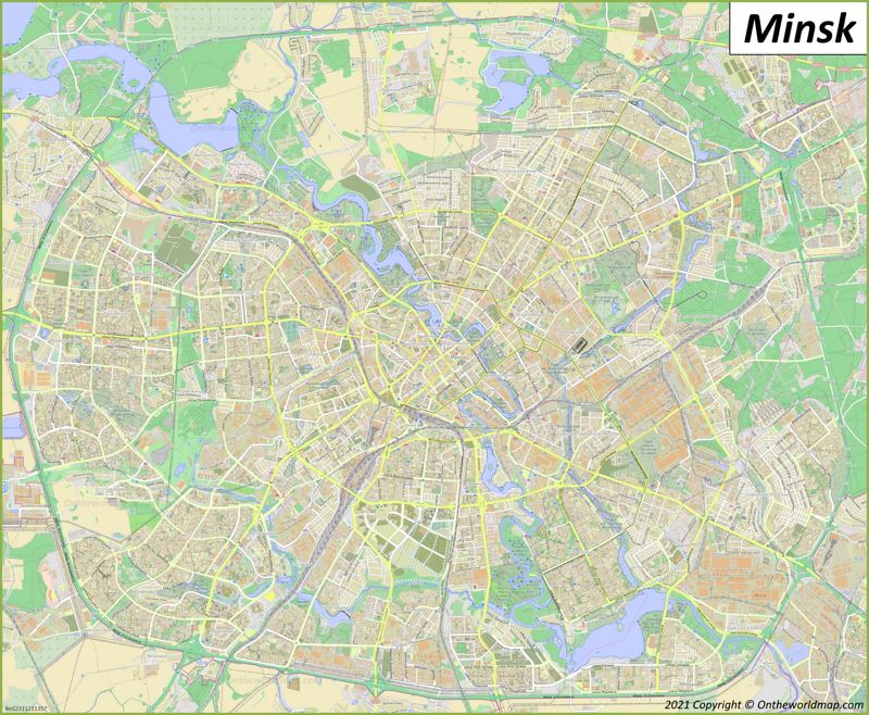 Minsk Map | Belarus | Detailed Maps of Minsk