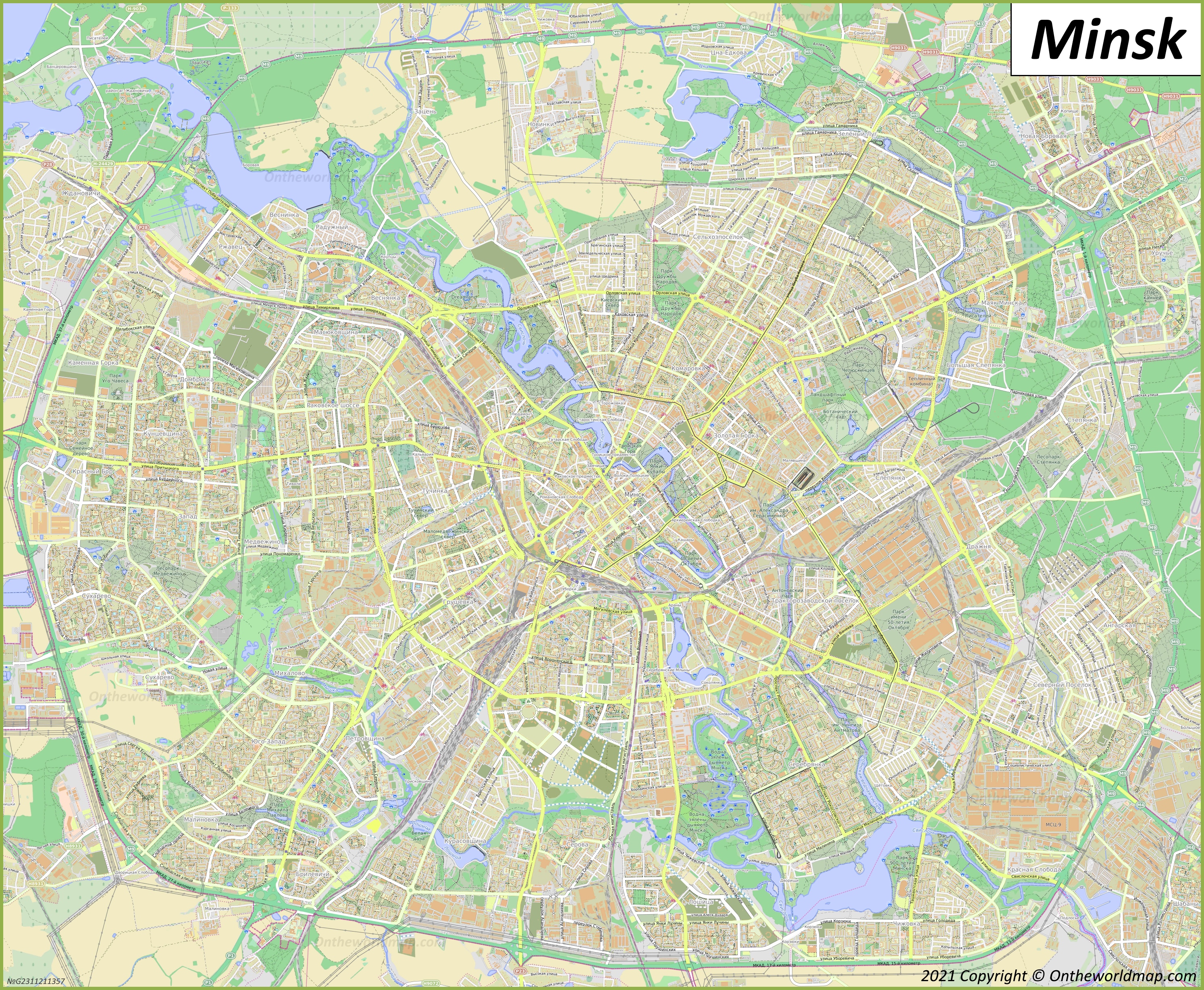 Map of Minsk