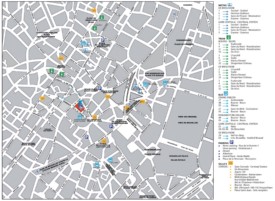 Brussels city center map