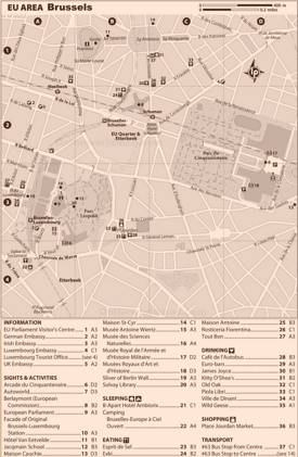 Brussels European Quarter Map