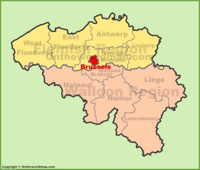 Brussels Location Map