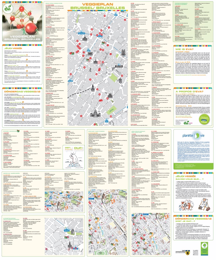 Brussels tourist attractions map