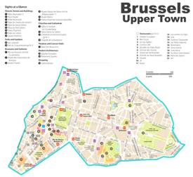 Brussels Upper Town Map