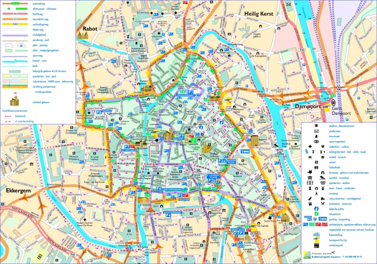 Ghent city center map