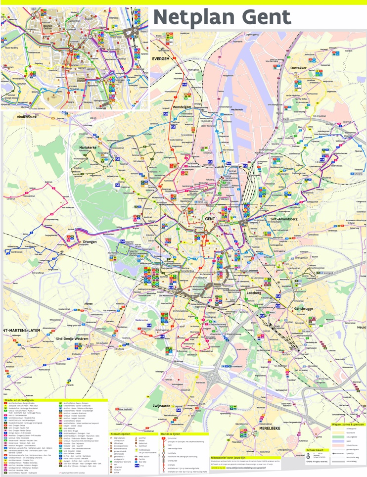 Ghent transport map