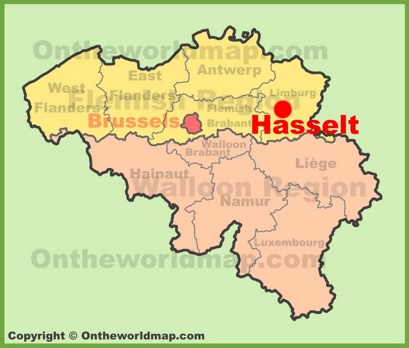 Hasselt Location Map