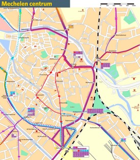 Mechelen transport map