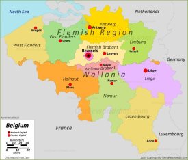 Belgium In A Map Belgium Map | Detailed Maps Of Kingdom Of Belgium