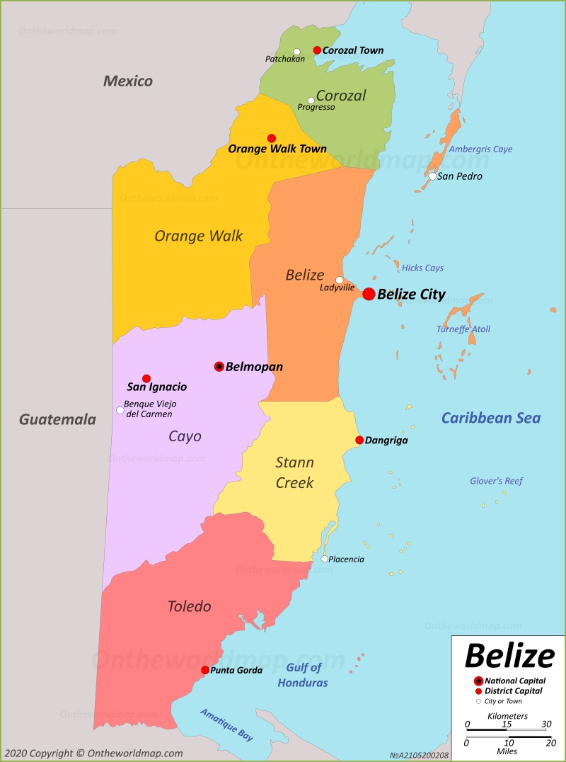 Nice Belize Map Map Of Belize Belize Political Map Images