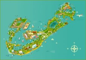 Bermuda tourist map