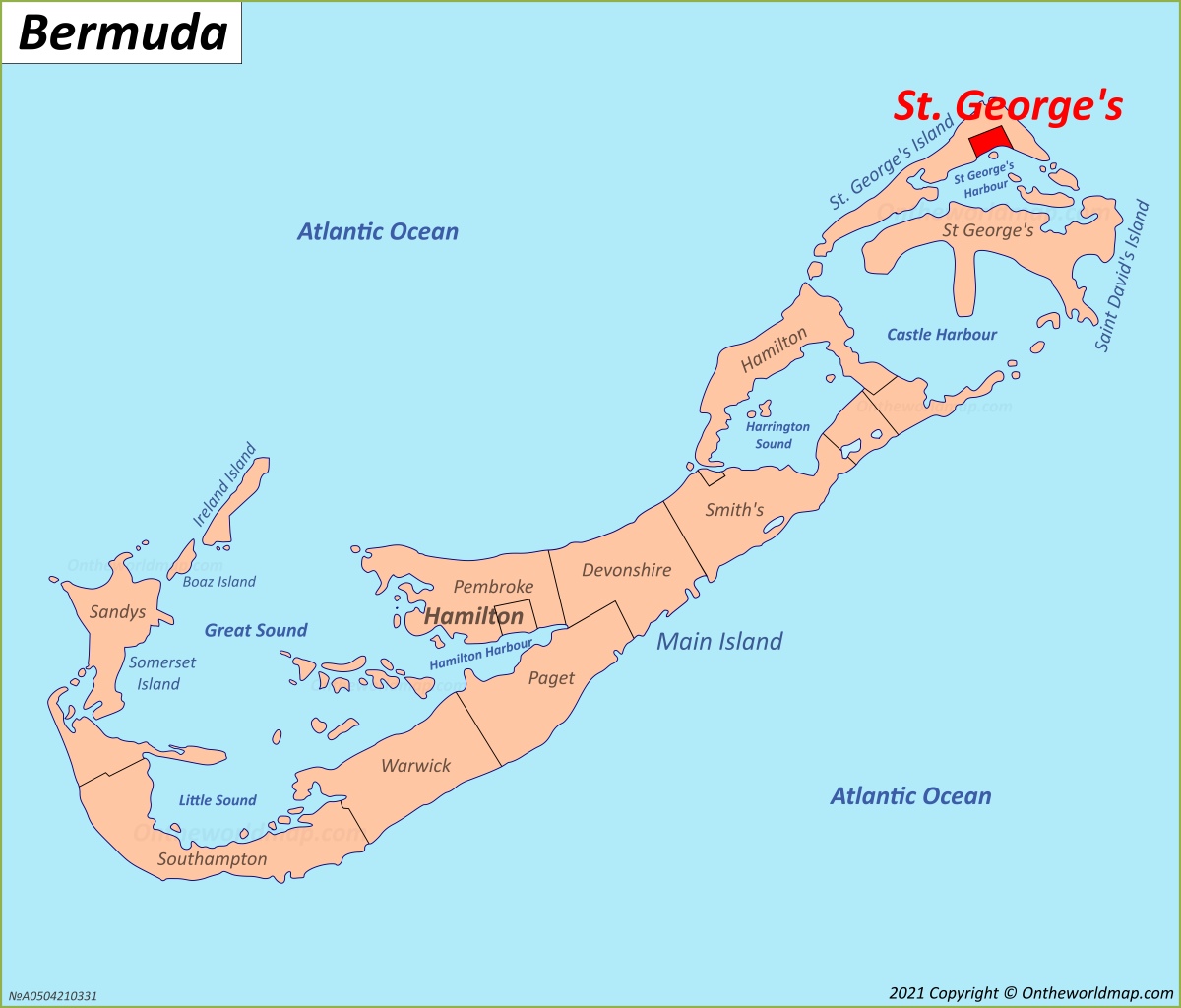 St. George's Location Map