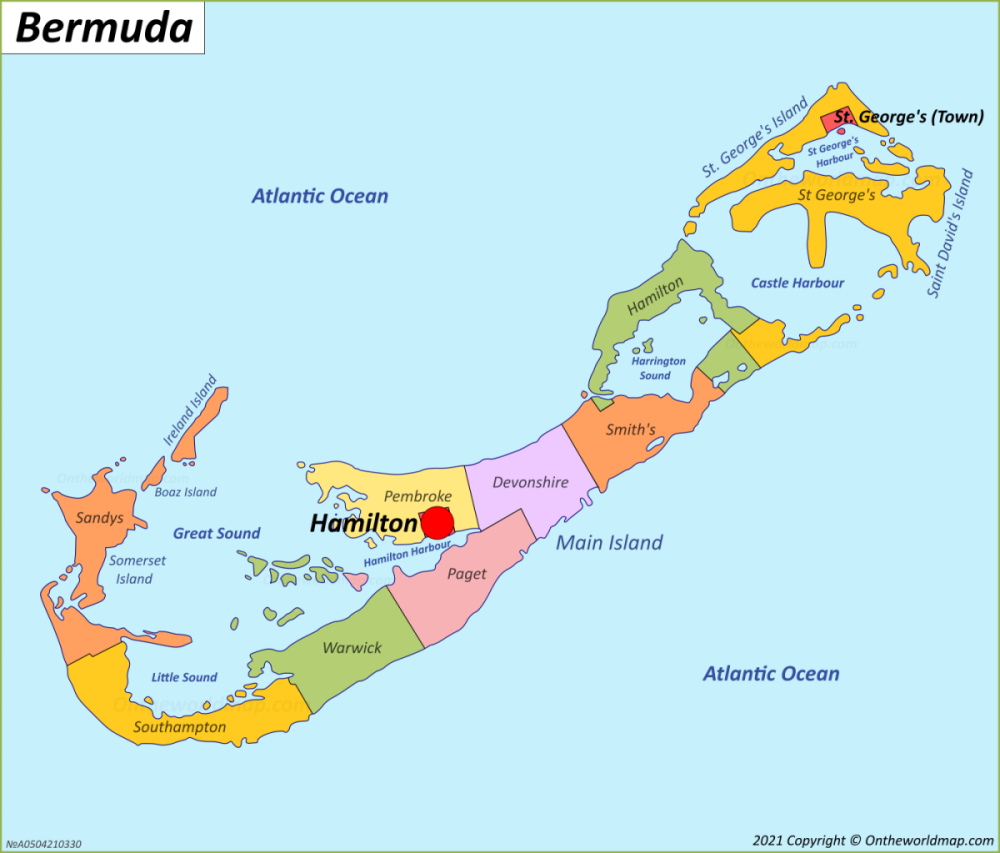 Map Of Bermuda 1000 