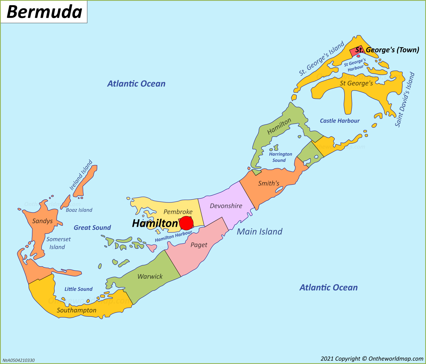 Map Of Bermuda 