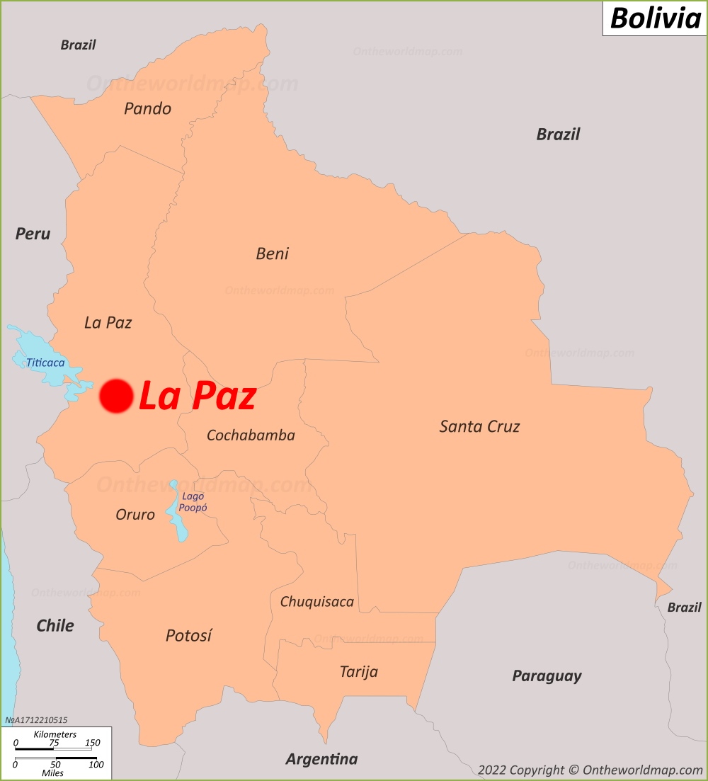 La Paz Localización Mapa
