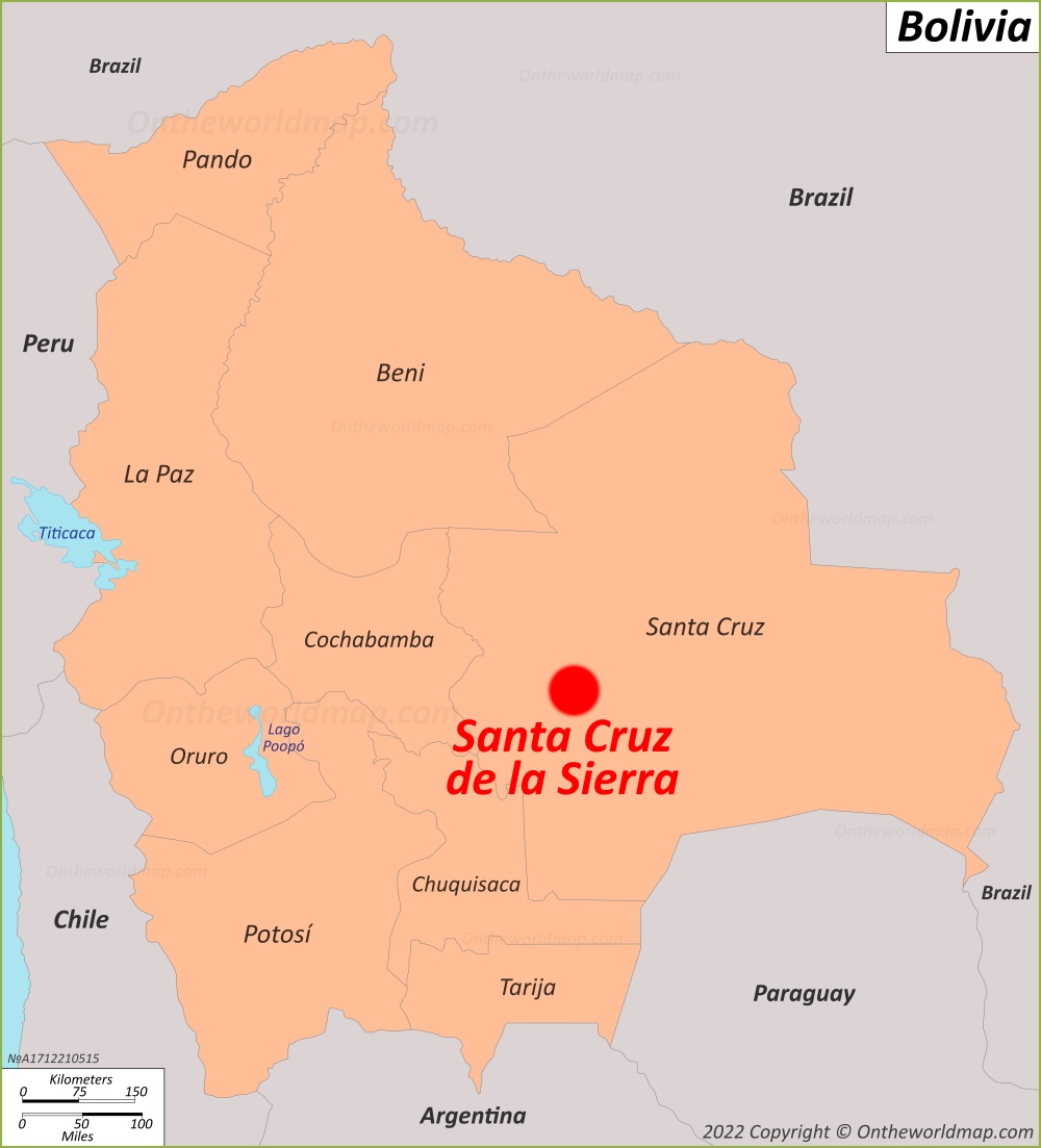 Santa Cruz de la Sierra Localización Mapa