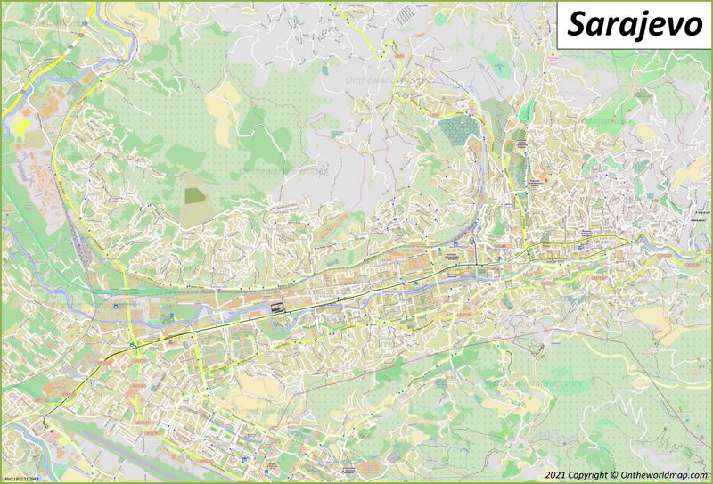 Map of Sarajevo