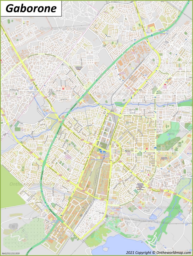 Gaborone Map Botswana Detailed Maps Of Gaborone 34874 | Hot Sex Picture