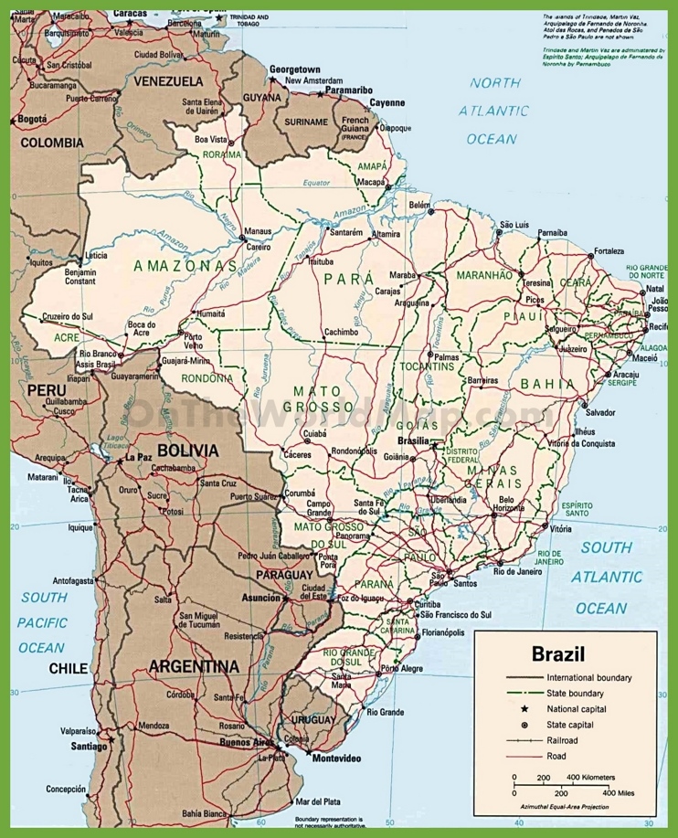 Brazil road map