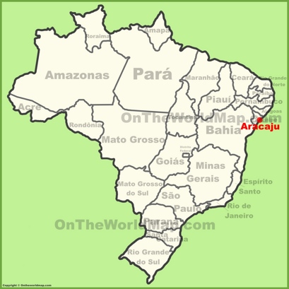 Aracaju Location Map