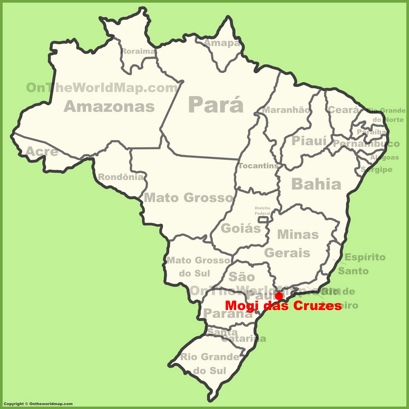 Mogi das Cruzes Location Map