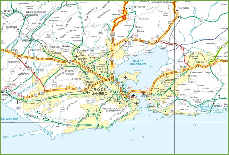 Rio de Janeiro road map