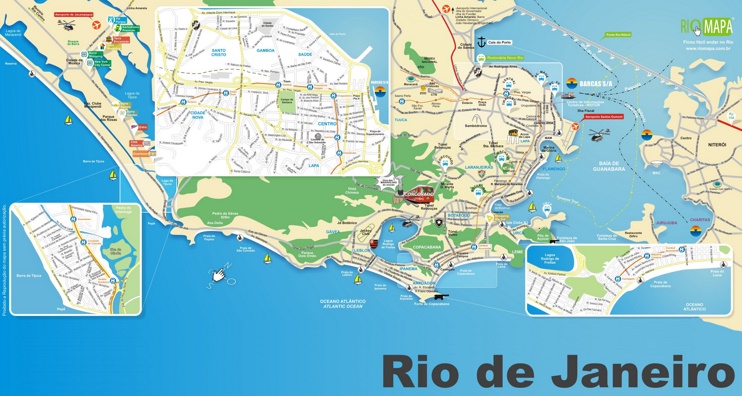 Rio de Janeiro tourist map