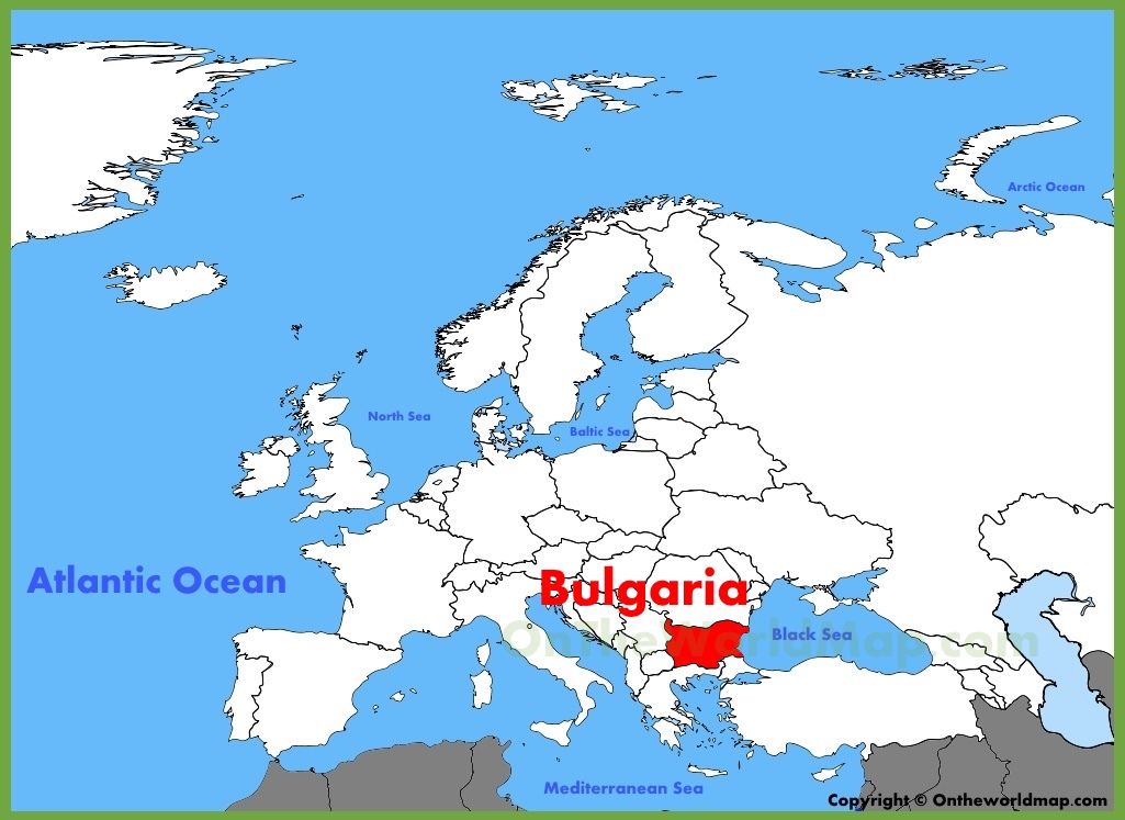 Bulgaria In Map Of Europe Bulgaria Location On The Europe Map